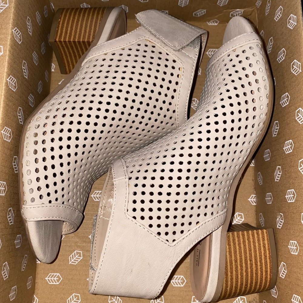 Spring Peep Toe Sandal/Booties